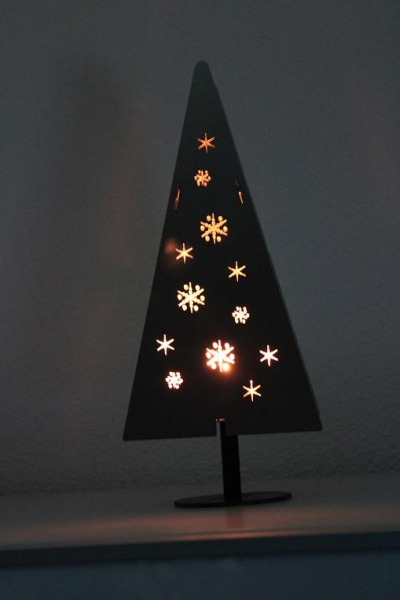 Weihnachtsbaum mini / Sternmotiv 290 rostend